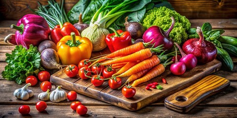 Fresh Washed Vegetables Close Up Panoramic Stock Photo