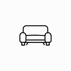 Creative Sofa Logo. Sofa, Couch, Chair and Digital with Modern Style. Furniture Logo Icon Symbol Vector Design Inspiration