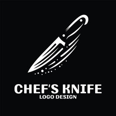Chef's Knife Vector Logo Design