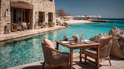 Oceanfront dining experience