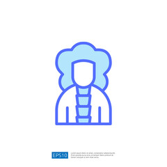 Icon Representing a Legal Professional in Judicial Robes Signifying Law and Judgment