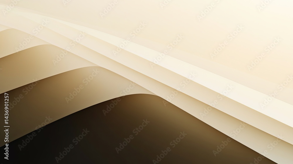 Aufkleber a stunning image of gradient background fading from khaki to white. professional presentation templa