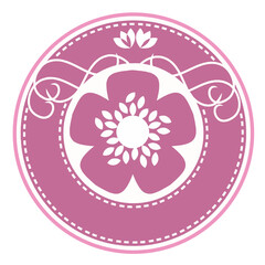 Flower themed logo design