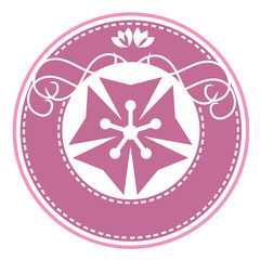 Flower themed logo design