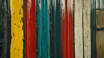 Colorful aged metal panels vibrant backgrounds