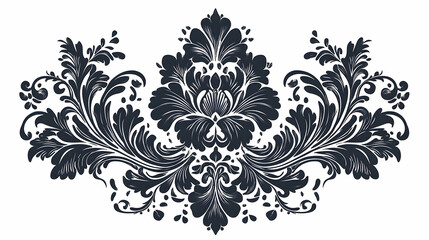 Ornate decorative design with intricate floral patterns.