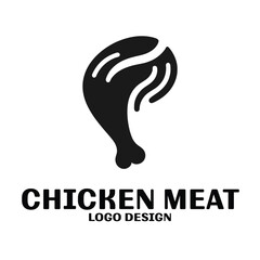 Chicken Meat Vector Logo Design