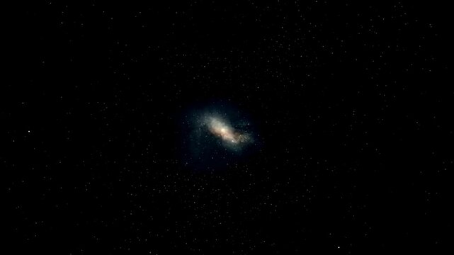 Cosmic stars and nebule in loop. 4K (UHD)