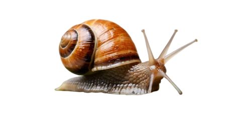 Snail isolated on transparent background,slow, animal, snail, closeup, spiral, crawling, invertebrate, isolated, shell, macro, mollusc, 7