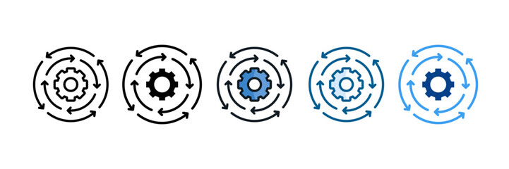 Abilities Icon Set Multiple Style Collection