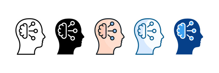 Cognitive Diversity Icon Set Multiple Style Collection