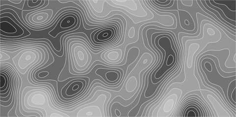 Fototapeta premium Topographic canyon geometric map relief texture with curved layers and shadow .Abstract geometric topographic contour map background. Panorama view gradient multicolor wave curve . 