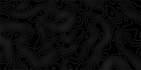 Fototapeta premium Topographic canyon geometric map relief texture with curved layers and shadow .Abstract geometric topographic contour map background. Panorama view gradient multicolor wave curve . 