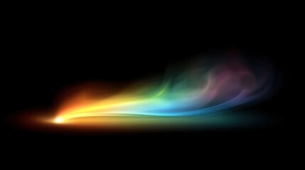 Abstract vibrant energy burst