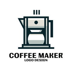 Coffee Maker Vector Logo Design