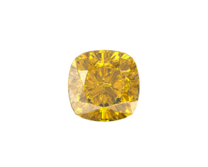 Yellow Diamond Gemstone with high quality, transparent background