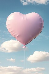 Fototapeta premium The soft pastel colors create a romantic atmosphere for Valentine's Day.