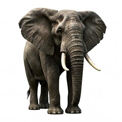 Fototapeta premium African Forest Elephant On White Background