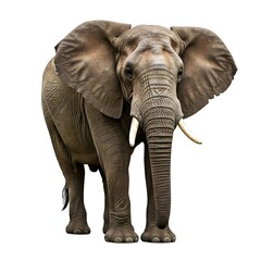 Obraz premium African Forest Elephant On White Background