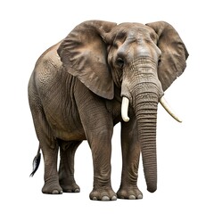 Obraz premium African Forest Elephant On White Background