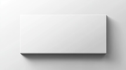 Blank white box mockup