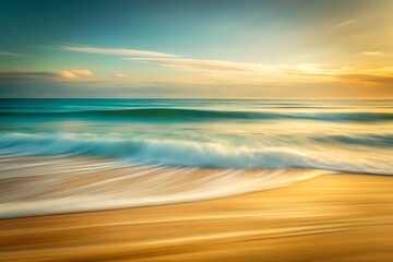 Serene Ocean Wave at Sunrise