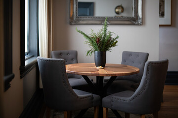 dinner table chairs home house luxurious modern comfortable 