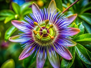 Passion Flower Close-Up: Symbolism, Beauty, and Cultivation in Documentary Photography