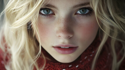 Naklejka premium young woman with gun, Generate AI.