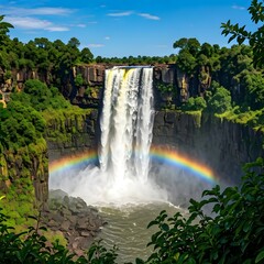 Obraz premium Murchison Falls’ Powerful Rapids