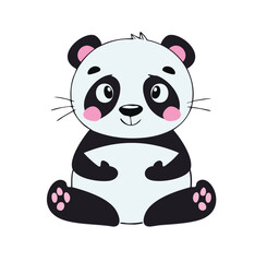 A peaceful panda sleeping, perfect for relaxation-themed artwork.