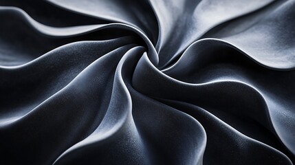 Obraz premium Dark gray fabric swirl texture design