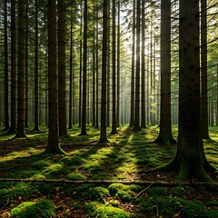 Obraz premium Enchanted Białowieża Forest, Poland / Belarus