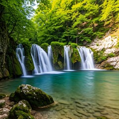 Naklejka premium Enchanting Pliva Waterfalls, Bosnia and Herzegovina