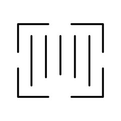 barcode line icon