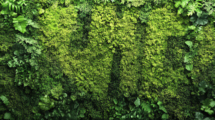 Lush Green Moss Texture Nature Background Image