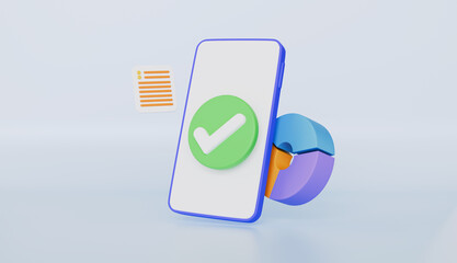 Leadership for successful new idea, goal for business, bank, finance, investment, excellent business graph on mobile concept