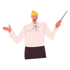 Teacher Flat Illustration