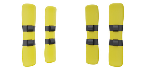 Yellow Skis for Winter Sports and Snow Adventures
