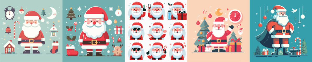Happy Santa Claus vector art
