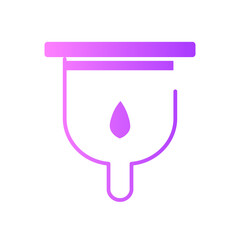 menstrual cup gradient icon