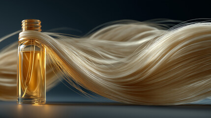 Fototapeta premium golden hair style