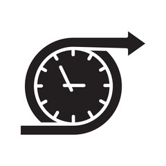 Long term icon on white background