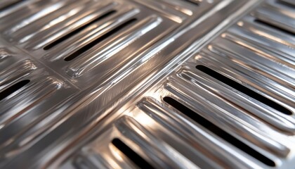 Metal Grill Grating Closeup