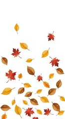 Autumn's Gentle Descent AI Generated