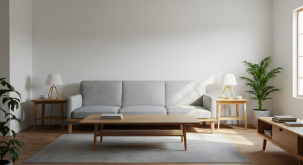 Minimalist wooden furniture
