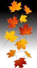 Obraz premium Autumn's Gentle Descent AI Generated