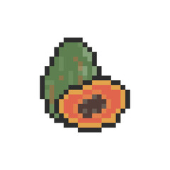fruit cute retro pixel art