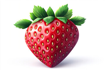 name : flat red strawberry shape,
