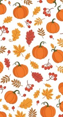 Autumn Harvest Hues AI Generated